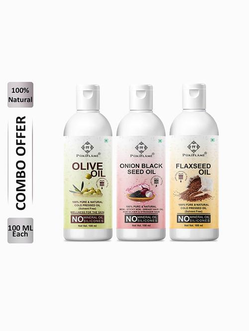 pack of 3 puri flame hair oil - 18715971 - Very Small Image - 1