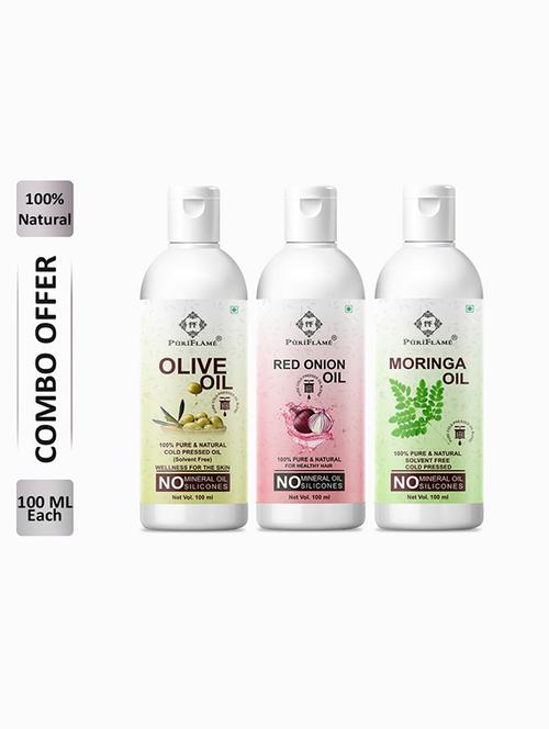 pack of 3 puri flame hair oil - 18715993 - Very Small Image - 1