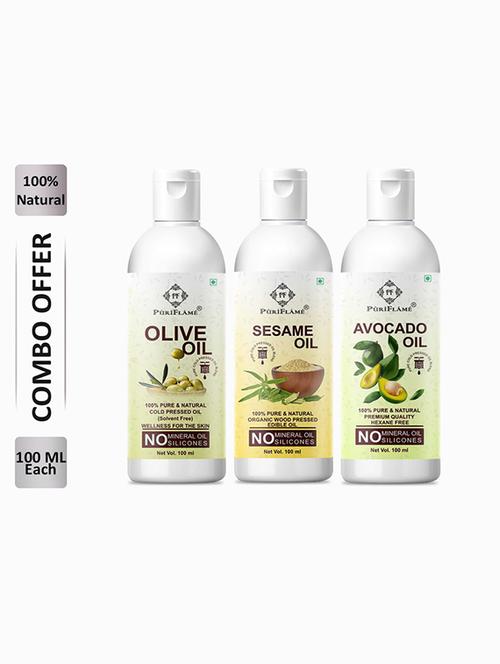 pack of 3 puri flame hair oil - 18716020 - Very Small Image - 1