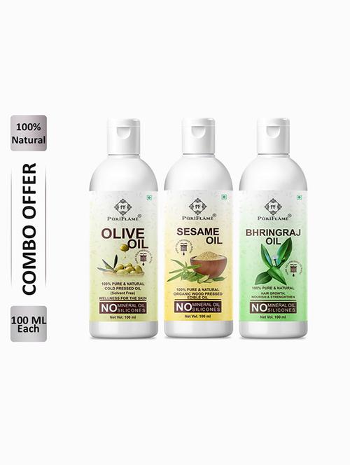 pack of 3 puri flame hair oil - 18716021 - Very Small Image - 1