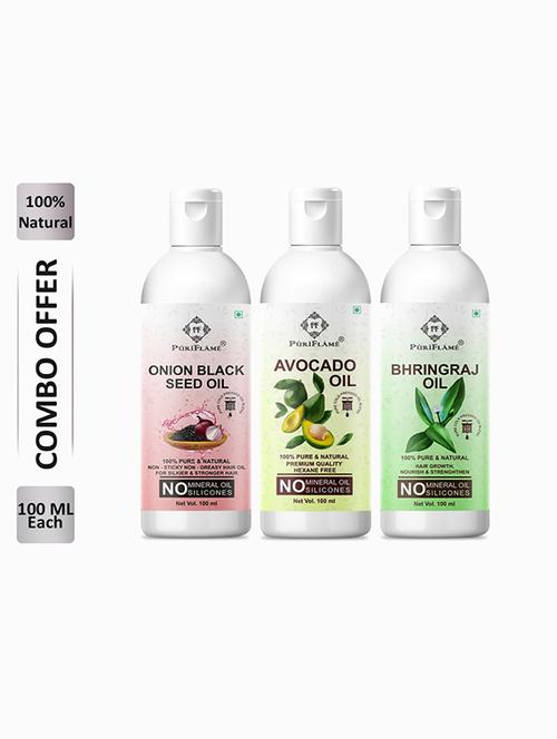 pack of 3 puri flame hair oil - 18716110 - Very Small Image - 1