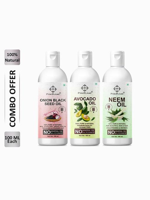 pack of 3 puri flame hair oil - 18716119 - Very Small Image - 1