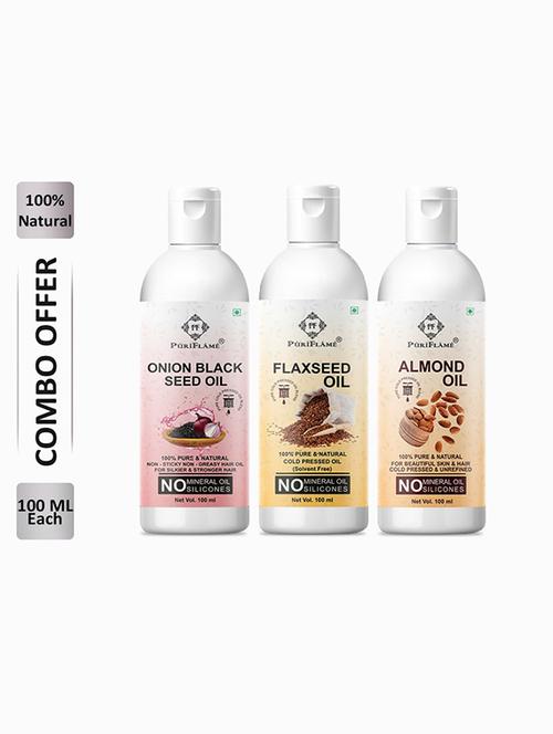 pack of 3 puri flame hair oil - 18716198 - Very Small Image - 1