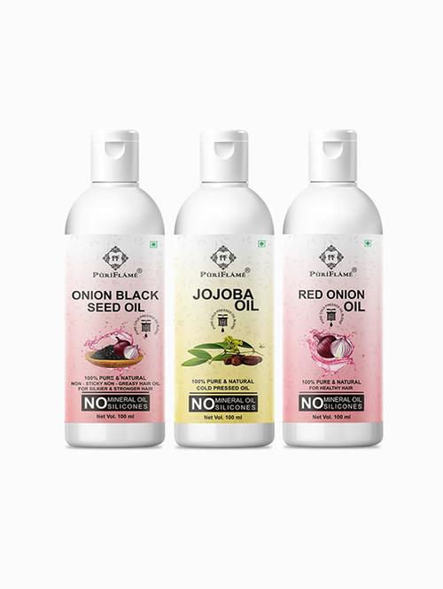 pack of 3 puri flame hair oil - 18716265 - Very Small Image - 1