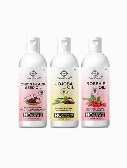 pack of 3 puri flame hair oil - 18716266 - Very Small Image - 1