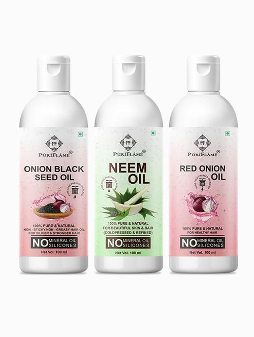pack of 3 puri flame hair oil - 18716301 - Very Small Image - 1