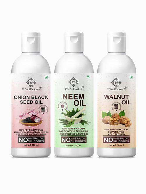 pack of 3 puri flame hair oil - 18716304 - Very Small Image - 1