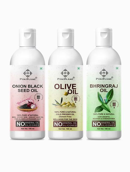 pack of 3 puri flame hair oil - 18716309 - Very Small Image - 1