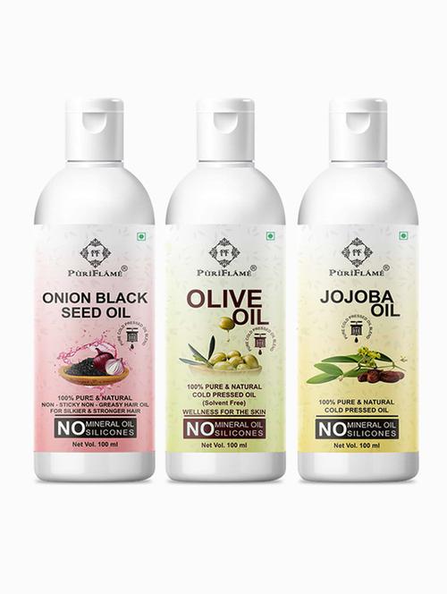 pack of 3 puri flame hair oil - 18716316 - Very Small Image - 1
