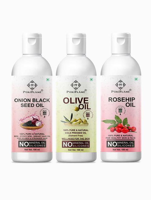 pack of 3 puri flame hair oil - 18716320 - Very Small Image - 1