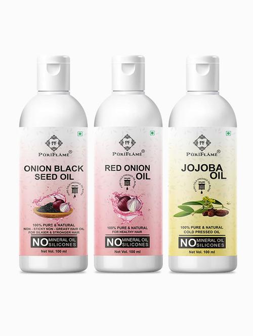 pack of 3 puri flame hair oil - 18716334 - Very Small Image - 1