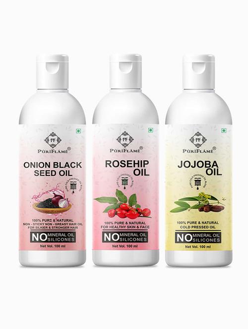 pack of 3 puri flame hair oil - 18716352 - Very Small Image - 1