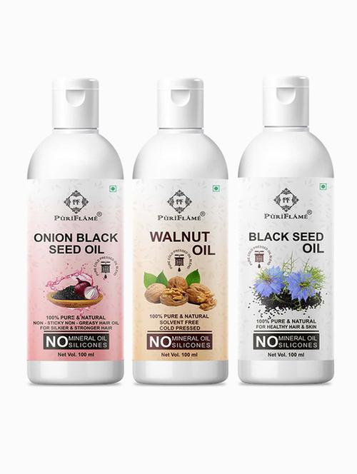 pack of 3 puri flame hair oil - 18716382 - Very Small Image - 1
