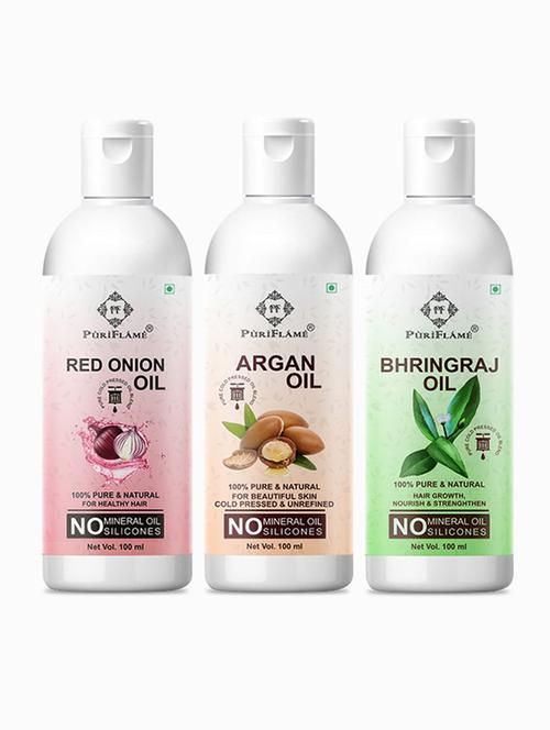 pack of 3 puri flame hair oil - 18716434 - Very Small Image - 1