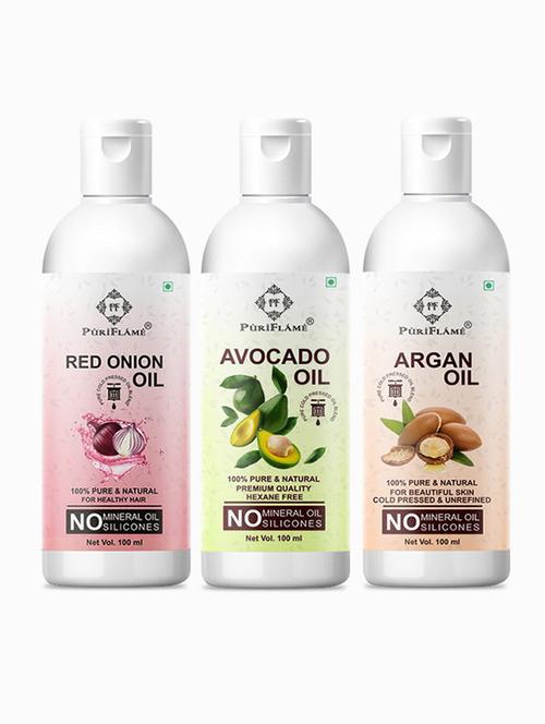 pack of 3 puri flame hair oil - 18716451 - Very Small Image - 1