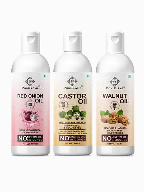 pack of 3 puri flame hair oil - 18716520 - Very Small Image - 1