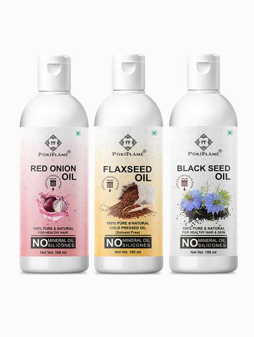 pack of 3 puri flame hair oil - 18716544 - Very Small Image - 1