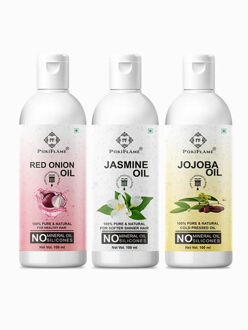 pack of 3 puri flame hair oil - 18716585 - Very Small Image - 1