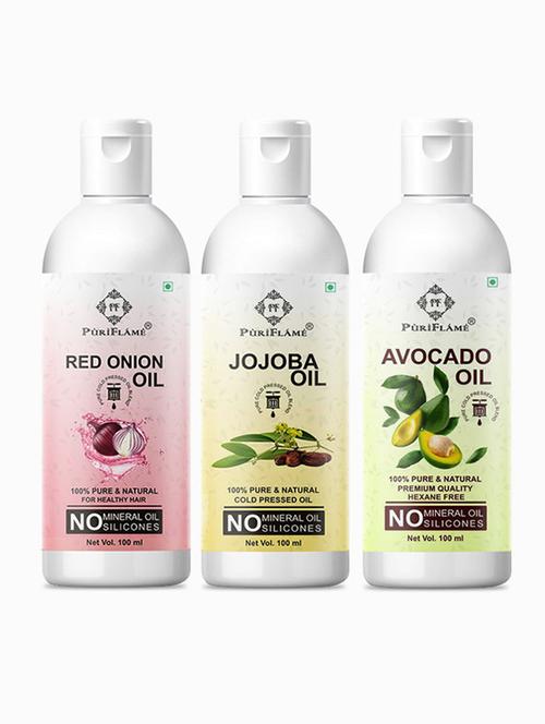 pack of 3 puri flame hair oil - 18716596 - Very Small Image - 1