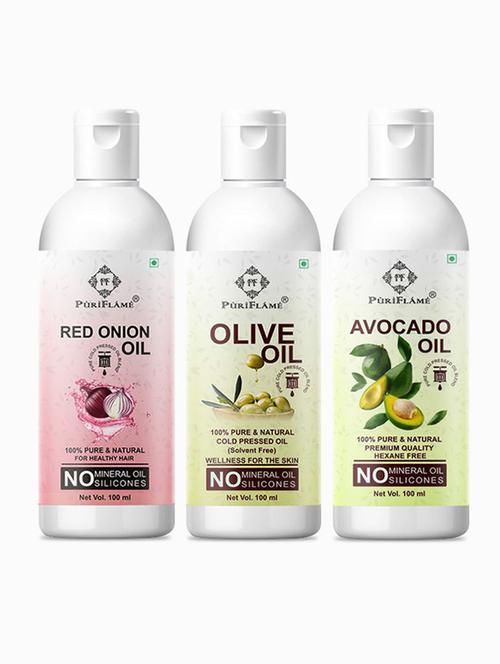 pack of 3 puri flame hair oil - 18716650 - Very Small Image - 1
