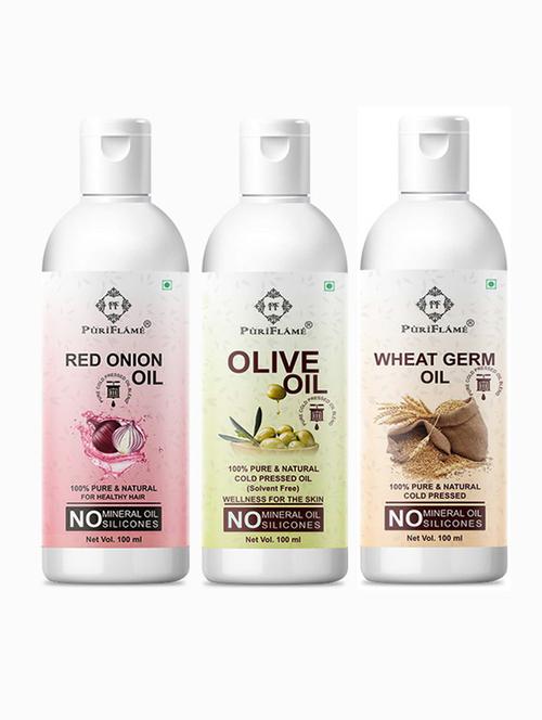 pack of 3 puri flame hair oil - 18716665 - Very Small Image - 1