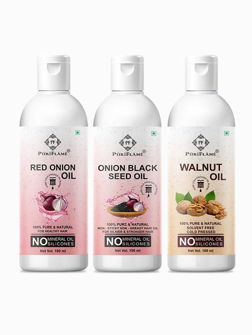 pack of 3 puri flame hair oil - 18716682 - Very Small Image - 1