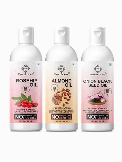 pack of 3 puri flame hair oil - 18716769 - Very Small Image - 1