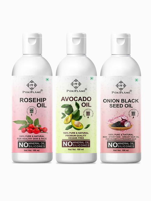 pack of 3 puri flame hair oil - 18716804 - Very Small Image - 1