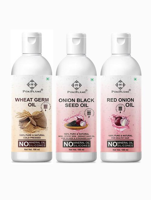 pack of 3 puri flame hair oil - 18718058 - Very Small Image - 1