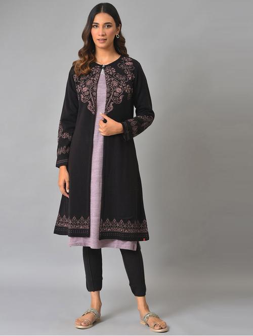 printed reversible winter cardigan - 18718233 - Very Small Image - 1