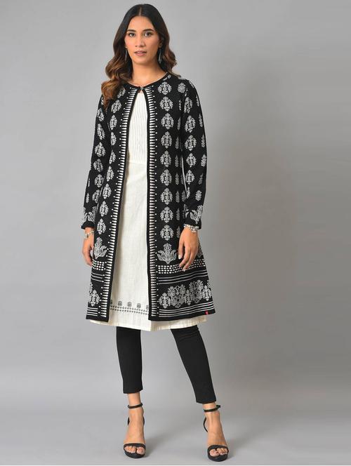 floral printed reversible shrug - 18718234 - Very Small Image - 1