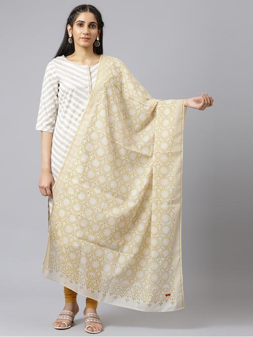 self design woven dupatta - 18718258 - Very Small Image - 1
