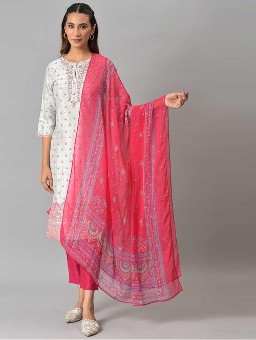 printed woven dupatta - 18718268 - Very Small Image - 1