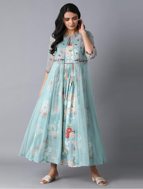 multi coloured embroidered dress - 18718408 - Very Small Image - 1