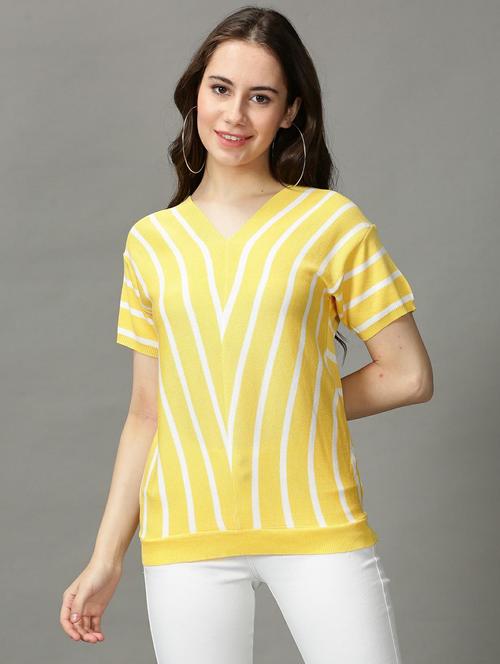 yellow poly cotton regular top - 18718570 - Very Small Image - 1
