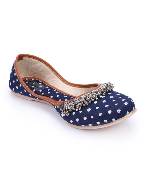 women embellished slip on jutti - 18718760 - Very Small Image - 1