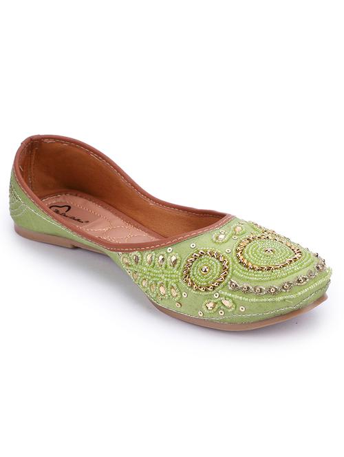 women embellished slip on jutti - 18718774 - Very Small Image - 1