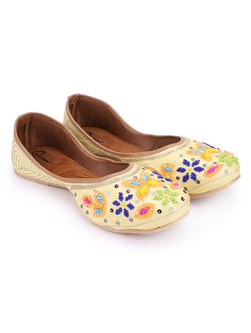 yellow synthetic slip on ballerina - 18718797 - Very Small Image - 1