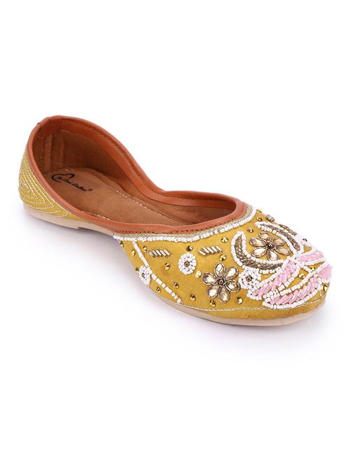 women embellished slip on jutti - 18718835 - Very Small Image - 1