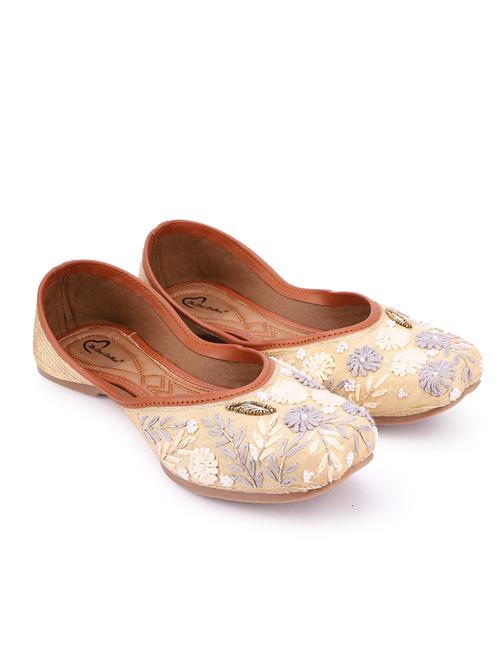gold synthetic slip on ballerina - 18718840 - Very Small Image - 1