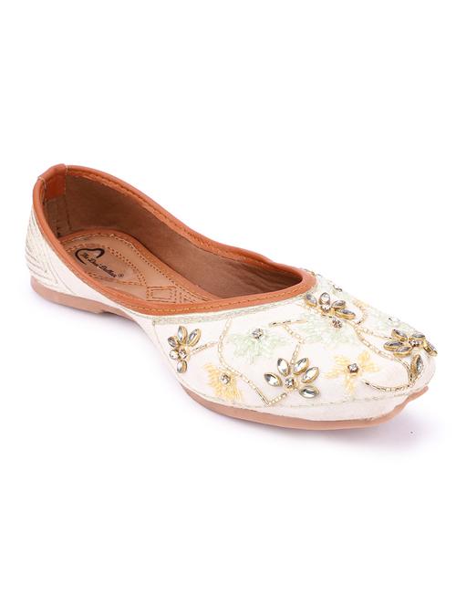 women embellished slip on jutti - 18718875 - Very Small Image - 1