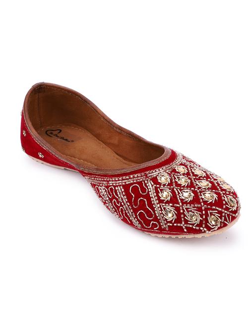 women embellished slip on jutti - 18718881 - Very Small Image - 1