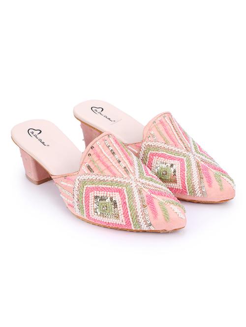 pink synthetic mules sandals - 18718950 - Very Small Image - 1