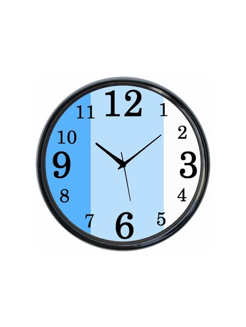 plastic wall clock round home fancy big size latest antique design ticking movement clock-plastic-black-rnd-shw0423-e - 18719477 - Very Small Image - 1