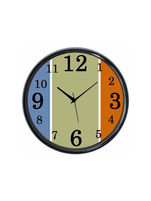 plastic wall clock round home fancy big size latest antique design ticking movement clock-plastic-black-rnd-shw0455-e - 18719478 - Very Small Image - 1