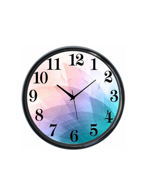 plastic wall clock round home fancy big size latest antique design ticking movement clock-plastic-black-rnd-shw0119-e - 18719497 - Very Small Image - 1