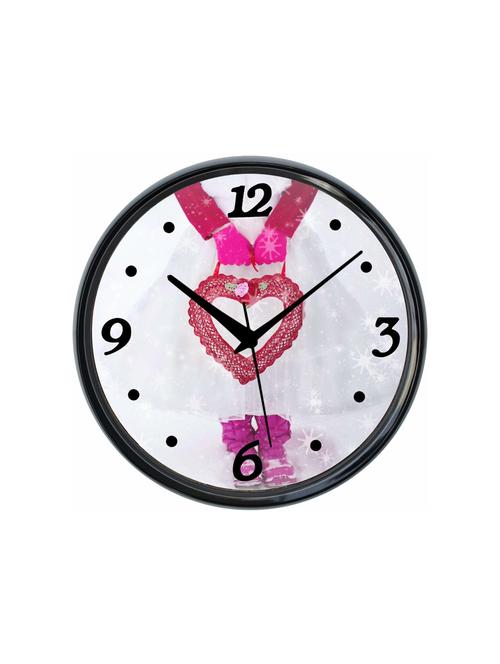 plastic wall clock round home fancy big size latest antique design ticking movement clock-plastic-black-cprb14331-e - 18719511 - Very Small Image - 1