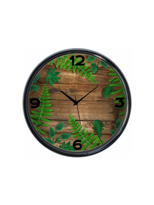 plastic wall clock round home fancy big size latest antique design ticking movement clock-plastic-black-rnd-shw0594-e - 18719516 - Very Small Image - 1