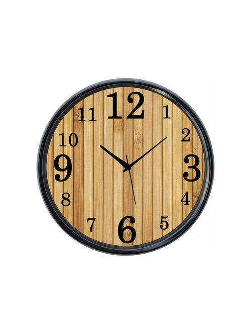 plastic wall clock round home fancy big size latest antique design ticking movement clock-plastic-black-rnd-shw0435-e - 18719526 - Very Small Image - 1
