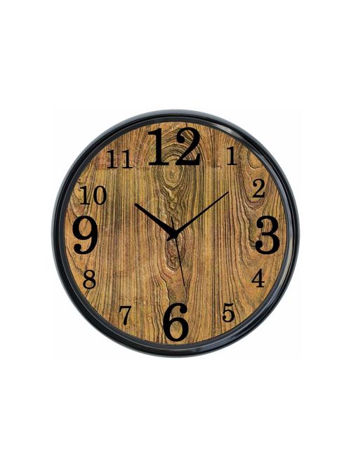 plastic wall clock round home fancy big size latest antique design ticking movement clock-plastic-black-rnd-shw0418-e - 18719552 - Very Small Image - 1